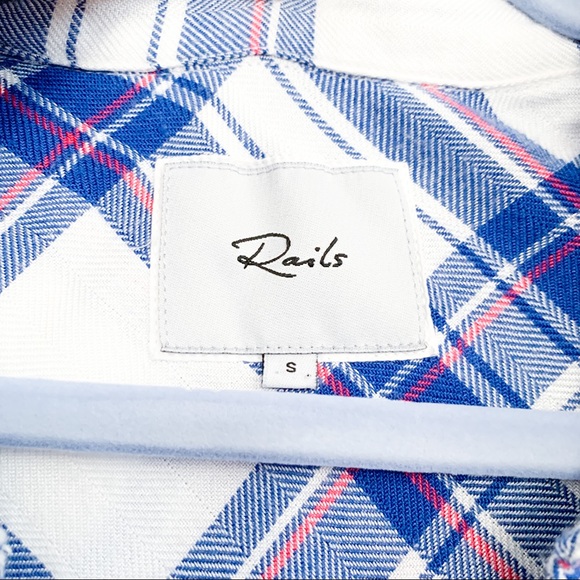 Rails Jordyn Sleeveless Tunic White/Blue/Raspberry - Picture 5 of 8